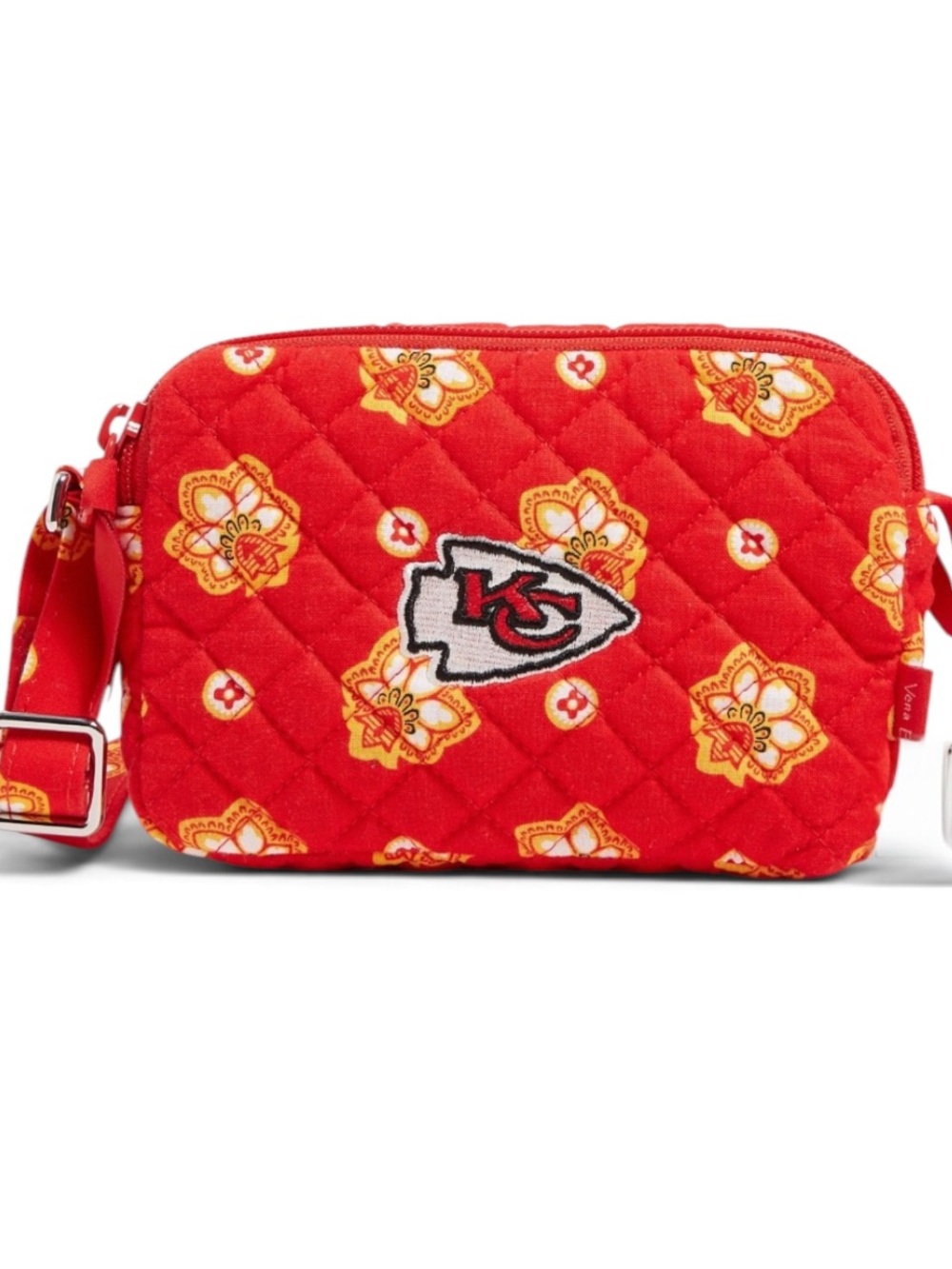 Vera Bradley KC Chiefs RFID Small Stadium Crossbody Bag Fabric Stadium Approved